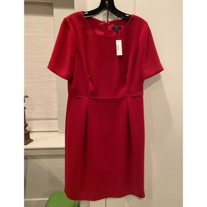 J Crew Red Crepe Dress 10